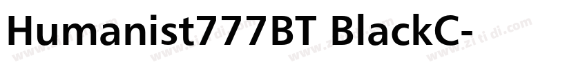 Humanist777BT BlackC字体转换 Humanist777BT BlackC字体转换